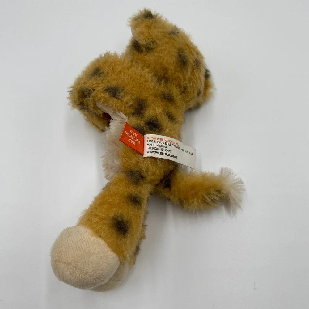 Wild Republic Huggers Cheetah Plush Slap Wrist‎ Bracelet Toy Spotted Leopard